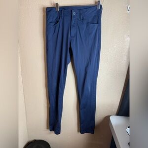 Rhone Pants Mens 30 Blue Slim Straight Commuter Flat Front Golf Casual